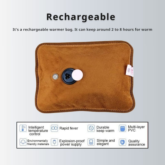 Uncle George Electric Heating Pad Pillow Pink 26x19cm