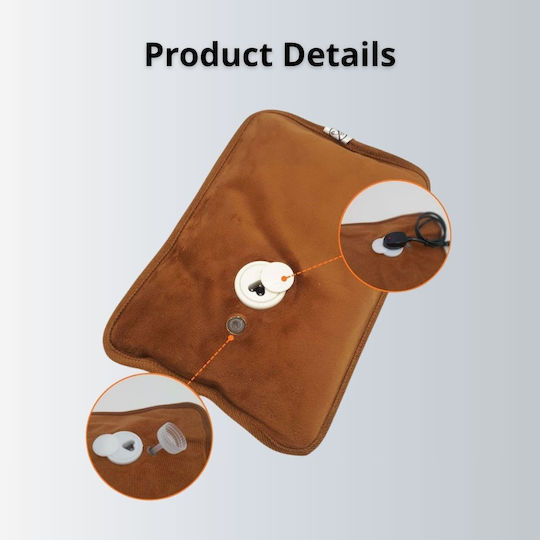 Uncle George Electric Heating Pad Pillow Brown 26x19cm