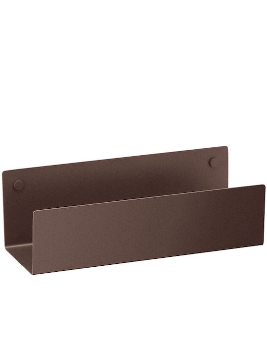 Sanco Wall Mounted Metallic Gray Bathroom Shelf