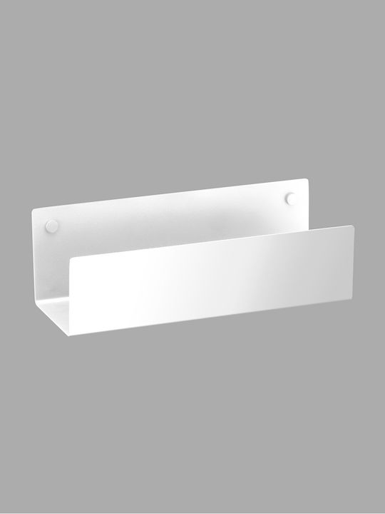 Sanco Wall Mounted Metallic Gray Bathroom Shelf