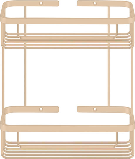 Sanco 00004-A75 Wall Mounted Bathroom Shelf Metallic Brown