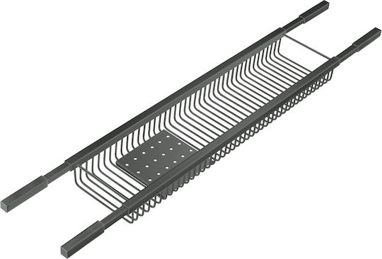 Sanco An Der Wand Montiertes Badezimmerregal Metallisch Braun
