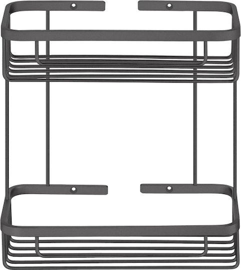 Sanco Wall Mounted Bathroom Shelf Metallic Gray