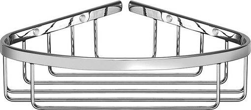 Sanco Eckmontierte Badezimmerregal Metallisch Grau