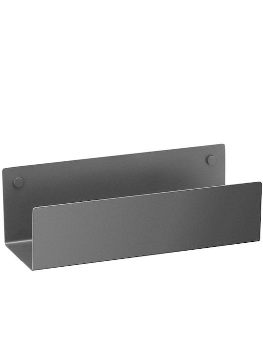 Sanco SH-0502-W30-M118 Wandmontiertes Badezimmerregal Metallisch Grau