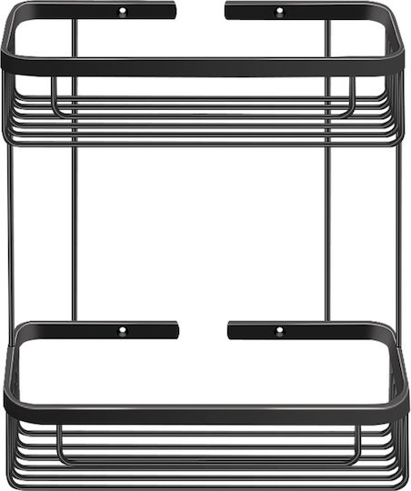 Sanco 00004-M101 Wandmontiertes Badezimmerregal Metallisch Weiß