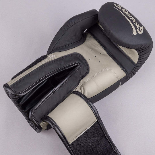 8 Weapons Mănuși de Box din Piele pentru Competiție Negre