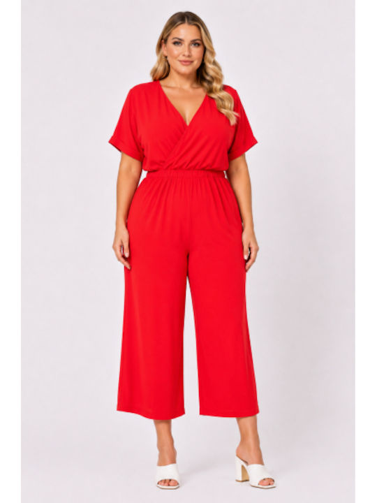 Women’s One-piece Jumpsuit Red SH-47280-26TS-RED