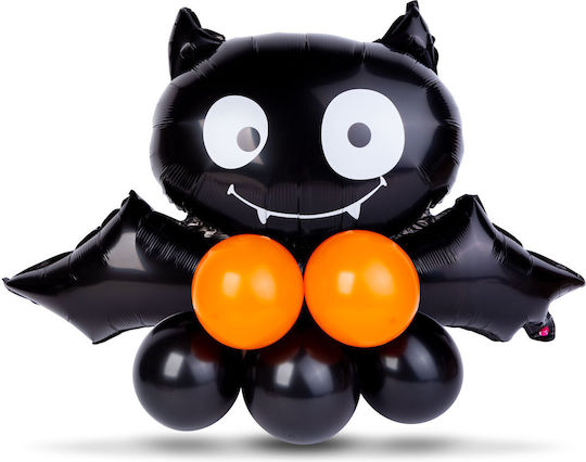 Set 10 Halloween Foil Orange Jumbo Balloons 90cm