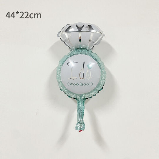 Hochzeitsballon Folie Blau 46cm