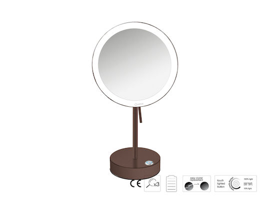 Sanco Sanco Schminkspiegel Tischgerät mit Licht 104cm Graue
