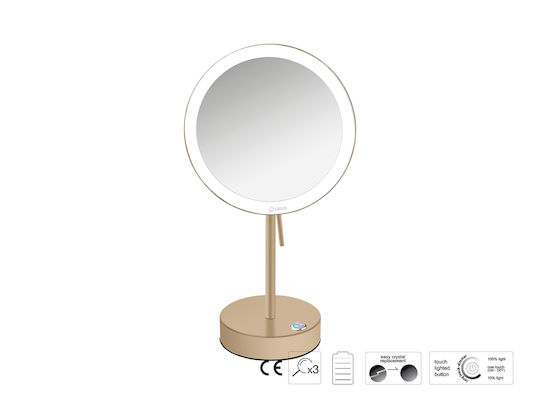 Sanco Sanco Schminkspiegel Tischgerät mit Licht 104cm Graue