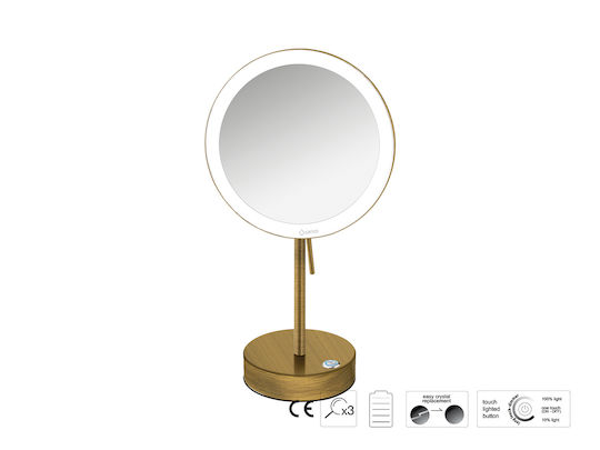 Sanco Sanco Schminkspiegel Tischgerät mit Licht 104cm Graue