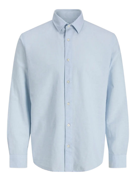 Long Sleeve Linen Shirt Celestial Blue