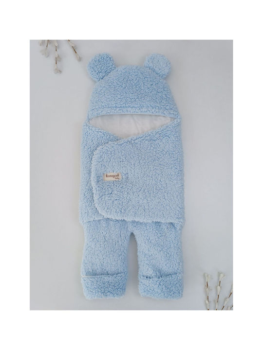 SteweHome Cotton Light Blue Blanket