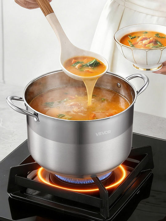 Vevor Βαθιά Ανοξείδωτη Κατσαρόλα Ατμού 11.4lt / 11.02cm