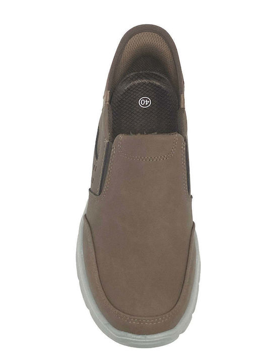 Kunstleder Herren Slip-Ons Braune