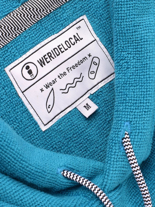 We Ride Local Beach Poncho Blue