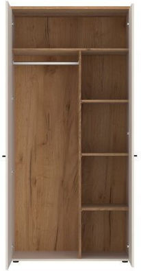Corelia 114 Δίφυλλη Ντουλάπα με Καθρέπτη 95x60x198cm Κασμίρι Corelia 114 Δίφυλλη Ντουλάπα με Καθρέπτη 95x60x198cm Κασμίρι