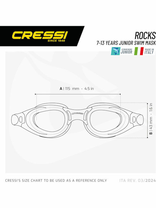 CressiSub Kids Swimming Goggles White CressiSub Kids Swimming Goggles White