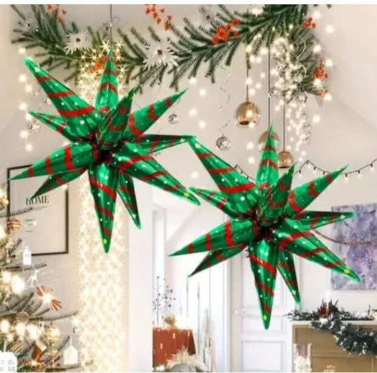Christmas Foil Jumbo Green Balloon 65cm