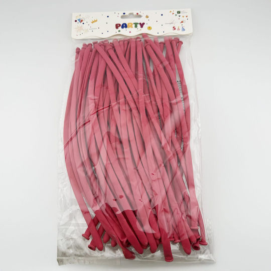 Compoziție Cu 50 Baloane Flori Fucsia 30cm