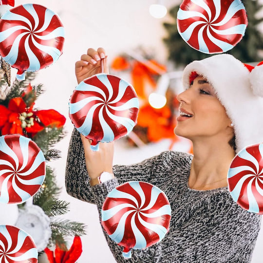 Alista Home Rundes Weihnachts-Folienballon Jumbo Rote 53cm