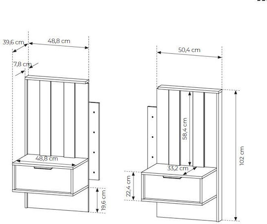 Set Dormitor Nuc 160x200cm 3 Bucăți