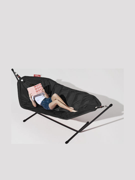 Fatboy Headdemock Hängematte Stoff Schwarz 270x138x110cm
