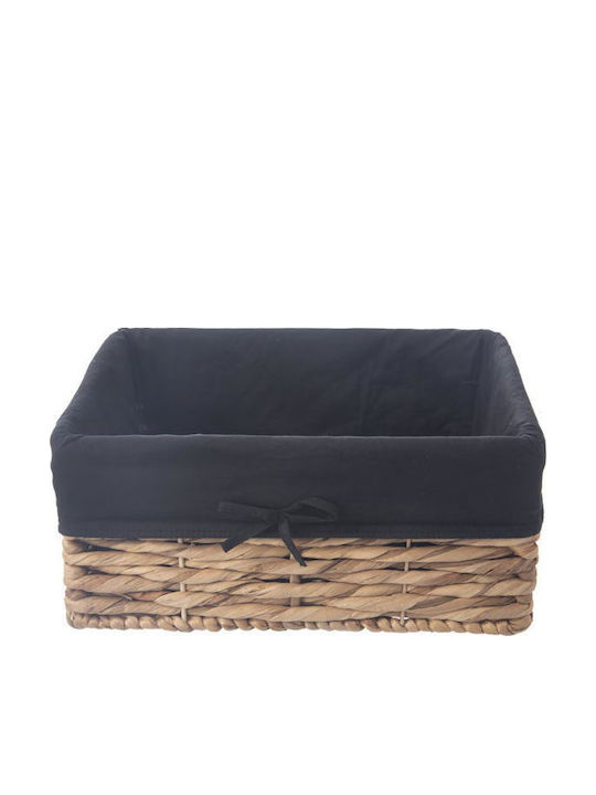 Orion Fabric Black Storage Basket 36.5x25x15.5cm