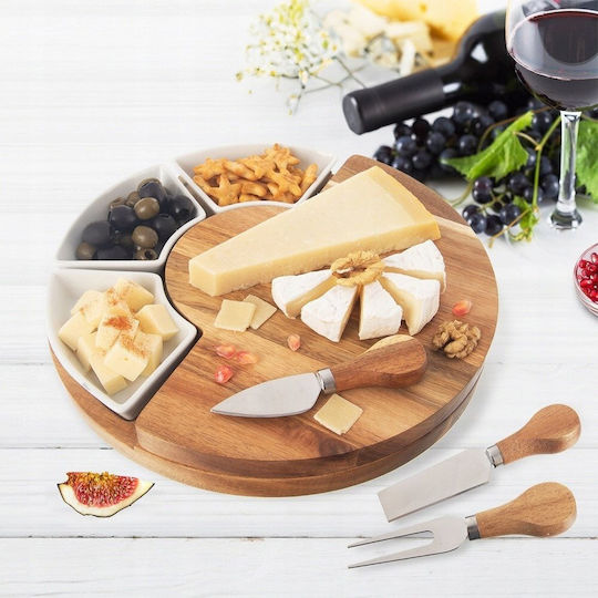 Orion Set Wooden Beige Chopping Board 51.5x28cm 7 Pieces