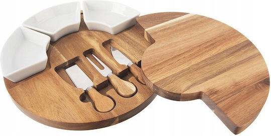 Orion Set Wooden Beige Chopping Board 51.5x28cm 7 Pieces