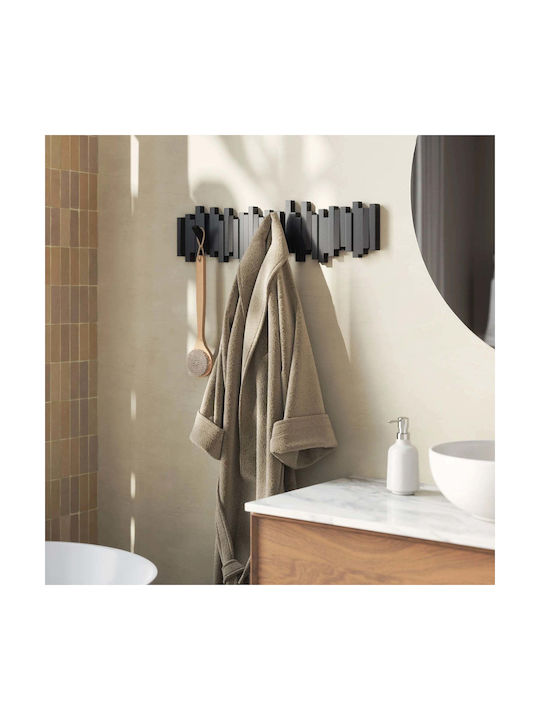 Umbra Wall Hanger Sticks Plastic 8 Hooks Black 72x18x3cm