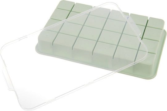 Orion Formă Pentru Cuburi De Gheață Din Silicon Cu Capac Verde