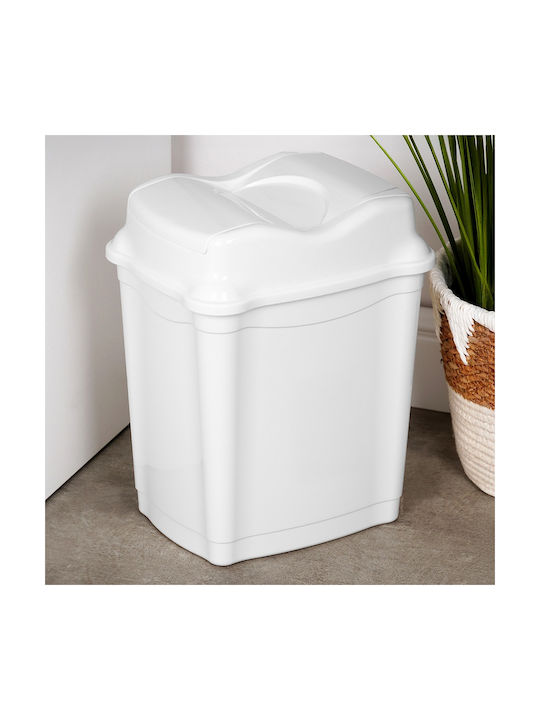 Orion Plastic Waste Bin for Cabinet White 9lt