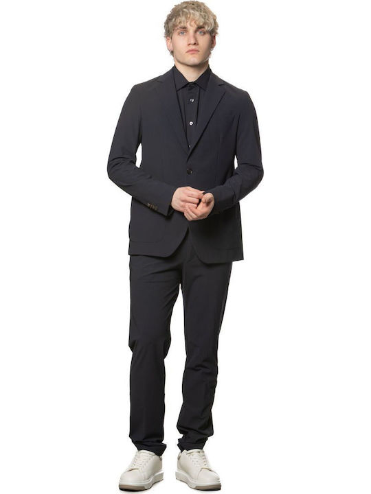 Men’s Suit Jacket With Regular Fit Blue