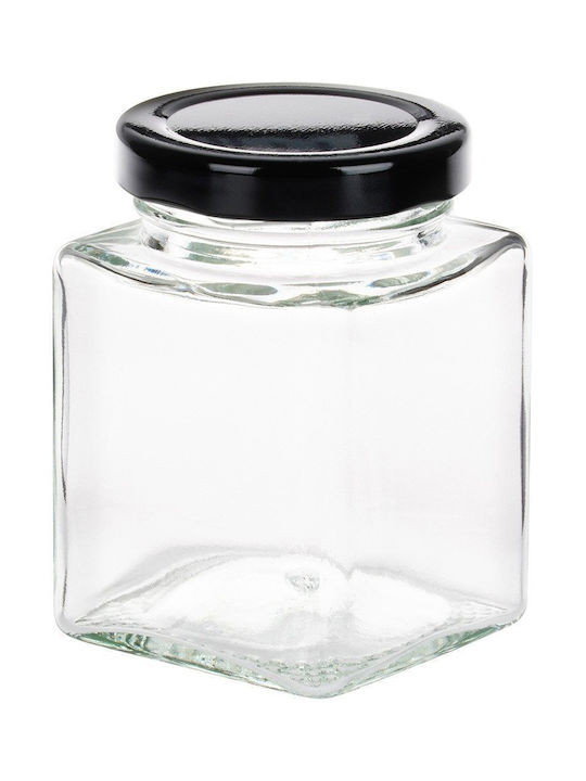 Vilde Glass Spice Jars Black 24 Pieces