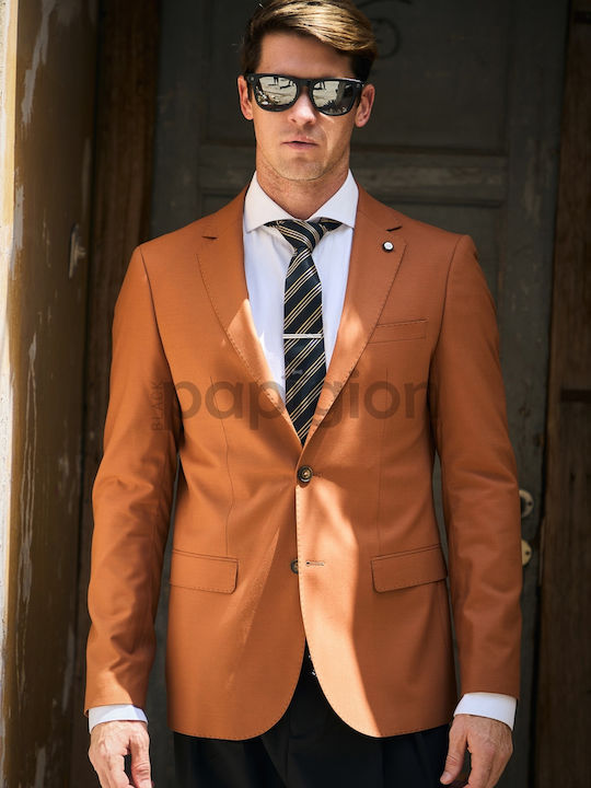 Men's Suit Jacket Slim Fit Tan