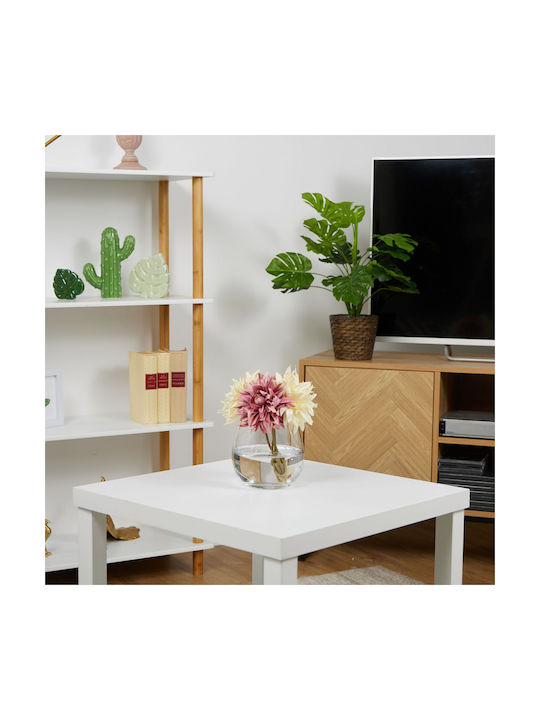 Relaxdays Διακοσμητικό Βάζο Γυάλινο Διάφανο 14xΥ16cm