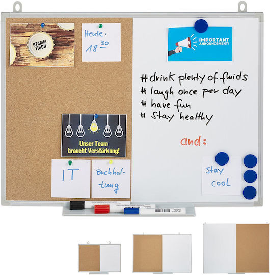 Relaxdays Relaxdays Magnetischer Trockenabwischbarer Tisch 45x60cm