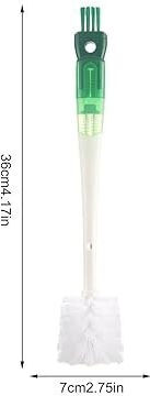 Perie De Curățare 5 În 1 Pentru Pahare Din Sticlă Sticle Cană Accesorii Flippy Cu Mâner Lung Pentru Curățare Paie Capace Ușor De Agățat 36x7x7cm Verde-alb
