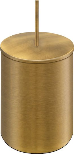 Sanco 90606-M102 Metallic Bathroom Bin 5lt Beige