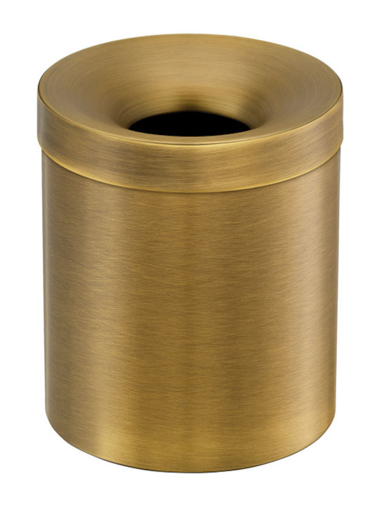 Sanco Metallischer Badezimmerbehälter 5lt Bronze