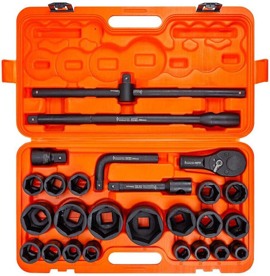 Partner Partner Ratschen- und Steckschlüssel-Set 3/4" & 1" 26 Stück