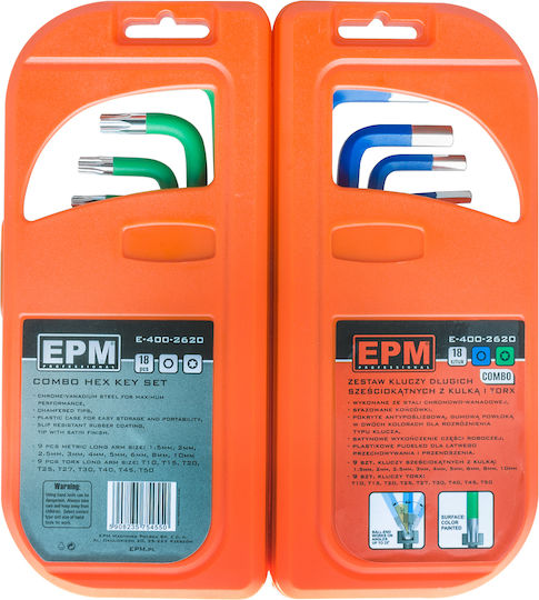 EPM Σετ 18 Κλειδιά Torx