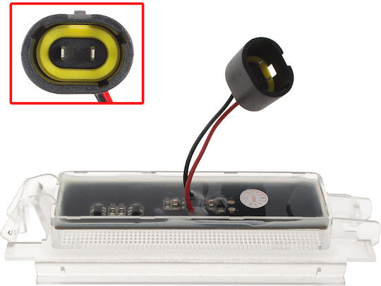 Renault Clio II Lampă Lumini LED Pentru Plăcuța De Înmatriculare
