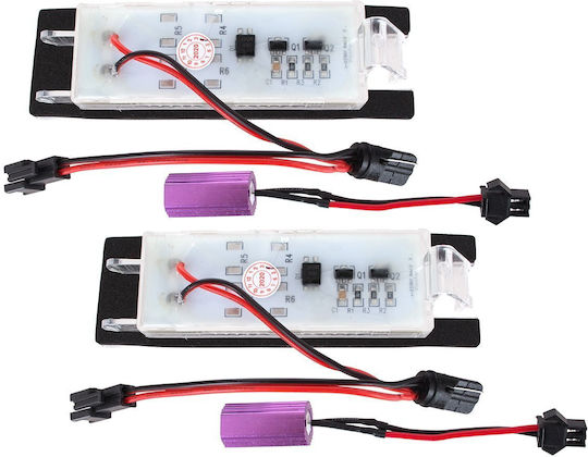 Jeep Renegade 2014 Led License Plate Lights 2 Pcs Set