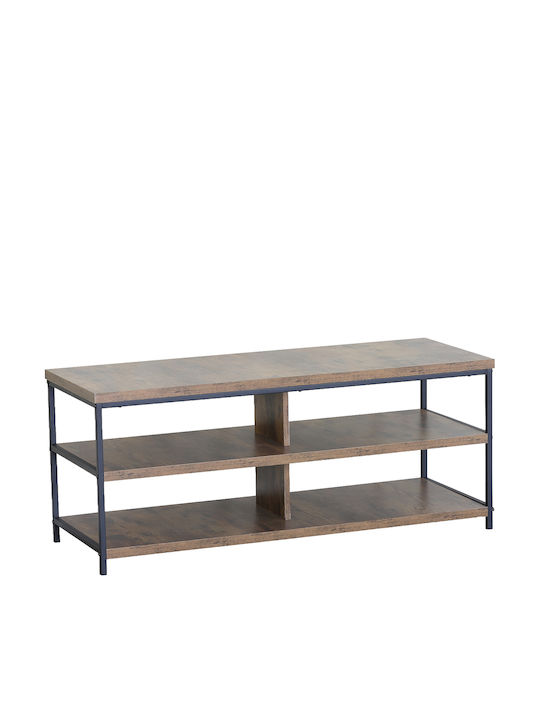 TV Stand Taviano from Metal & Wood Brown/Black M111xD40xH45cm