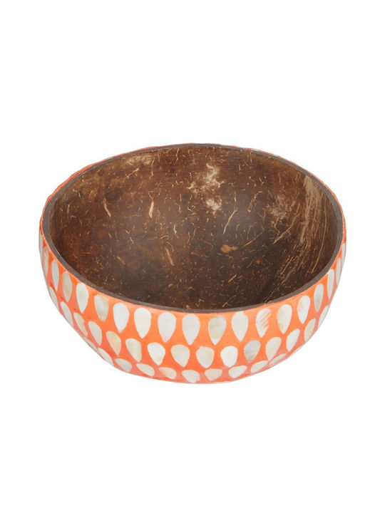 Butlers Bol De Servire Rotund Din Lemn Portocaliu Cu Diametrul 14 Cm