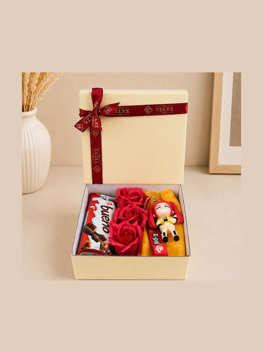 Joy Box K-pop Star Kids Set Figurine Anime Breloc 3 Trandafiri Roșii Săpun Kinder Bueno